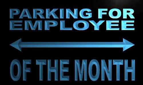 Parking For Employee of the Month Neon Sign